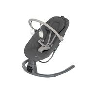 Bebeconfort Jolana, Hamaca Bebé Eléctrica, 0-6 M (9 kg), Detección Automática Movimiento, 12 Canciones Calmantes, 5 Sonidos Naturaleza, Cojines, Respaldo Ajustable, 2 Posiciones, Tinted Graphite