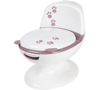 Bebeconfort Mini Size Toilet, Orinal bebé, 1-4 años, 0-20 kg, Diseño realista con protección antisalpicaduras, Sonido real de cisterna, Cubeta extraíble, Fácil de limpiar, Pata de goma, Osito Lavanda
