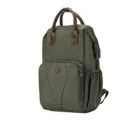 Bebeconfort Mochila Pañalera Bebe, Cambiador Bebe Incluido, Mineral Green | Bolso Carrito Bebe con Bolsillos Amplios, Compartimentos Aislados, Tiras de Fijación para Cochecito, Detalles Efecto Piel