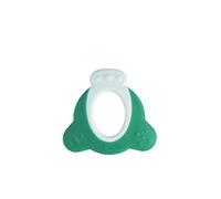 Bebeconfort Mordedor ergonómico para los primeros incisivos del bebé, masaje de encías del recién nacido, para bebés de 4 a 12 meses, verde y blanco