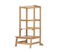 Bebeconfort Nola, Torre de Aprendizaje Montessori, 1,5-6 A (hasta 30 kg), 3 Alturas Ajustables, Seguridad Certificada, Torre Aprendizaje Madera Ligera, 6,4 kg, Duradera, Fácil Montaje, Madera Natural