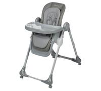 Bebeconfort Olea, Trona bebé, 0-3 años, 0-15 kg, totalmente ajustable, 9 alturas, 3 posiciones de reclinación, fácil limpieza, 4 ruedas giratorias, plegado compacto, Mineral Gray