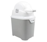 Bebeconfort Papelera Pañales, Tapa Antiolor, Compatible con Cualquier Bolsa Basura, Capacidad Máx. 30 Pañales, Uso con Una Sola Mano, Tamaño Conveniente para Fácil Almacenaje, Fácil Limpieza, Gris