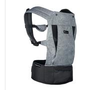 Bebeconfort Physionest Portabebé ergonómica para recien nacido 0-36 meses (15 kg), Portabebés con reposacabezas y capucha, Multiposición: frontal, trasera, lateral, Color gris oscuro