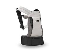 Bebeconfort Physionest Portabebé ergonómica para recien nacido 0-36 meses (15 kg), Portabebés con reposacabezas y capucha, Multiposición: frontal, trasera, lateral, Color Grey Mist