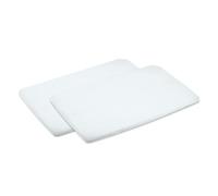 Bebeconfort Sábanas para Las cunas de colecho y moisés Amara, Calidoo y Zina (Pack de 2), Blanco