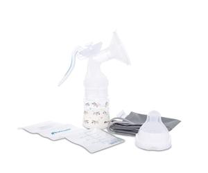 Bebeconfort Sacaleches manual, Set Extractor manual de leche materna con biberón de 150 ml y 5 bolsas de almacenamiento de leche materna incluidas, blanco