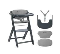 Bebeconfort Timba 2 con Cojín, Trona Bebé Evolutiva, Desde 6 meses hasta 110 kg, Silla Trona Bebé Comedor Ergonómica, Apta Todo Tipo Mesas, Bandeja Extraíble, Con Arnés, Grey Mist