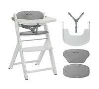 Bebeconfort Timba 2 con Cojín, Trona Bebé Evolutiva, Desde 6 meses hasta 110 kg, Silla Trona Bebé Comedor Ergonómica, Apta Todo Tipo Mesas, Bandeja Extraíble, Con Arnés, White+Grey