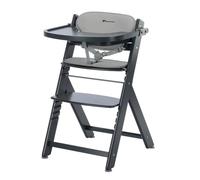 Bebeconfort Timba + Cojín, Trona de Bebé Evolutiva, 6 Meses-99 Años, hasta 110 kg, Bandeja Extraíble, Asiento/Reposapiés Regulables, Arnés Seguridad, Compatible con Timba Baby, Mineral Graphite