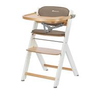 Bebeconfort Timba + Cojín, Trona de Bebé Evolutiva, 6 Meses-99 Años, hasta 110 kg, Bandeja Extraíble, Asiento/Reposapiés Regulables, Arnés Seguridad, Compatible con Timba Baby, Light Wood/Beige