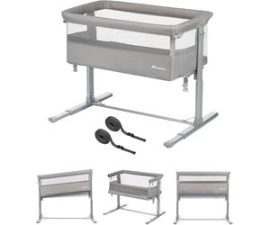 Bebeconfort Zina Colecho Bebé y Cuna Independiente Desde el Nacimiento hasta los 6 Meses (de 0 a 9 kg), Cuna Bebé Plegable, 5 Posiciones de Altura Ajustables, Colchón Reclinable, Mineral Grey