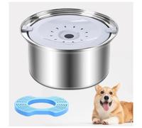 Bebedero Antigoteo Perro 3L De Acero Inoxidable Sin Derrames No Mojada Boca, Bebedor De Agua para Perros para Viajar/Hogar