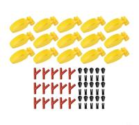 Bebedero automático para aves de corral para codornices y palomas, sistema de pezón para beber pájaros amarillos, para una fácil limpieza al aire libre, taza de hidratación de pajarera pequeña (15