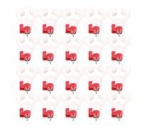 Bebedero automático para Aves de Corral, Tubo Cuadrado de 20 Piezas, Accesorios para Granja, tetina de Agua para Pollos