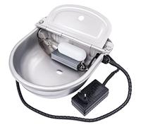 Bebedero Automático para Ganado con Calefacción 24V y Válvula de Flotador Ajustable 1/2 Pulgada, Bebedero Eléctrico Anti Congelación para Perros, Cabras, Cerdos y Caballos (24V 80W)