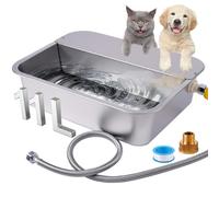 Bebedero AutomáTico para Perros, Bebedero de Acero Inoxidable 11L para Perros Grandes, Bebedero AutomáTico Autorellenable para Perros de Exterior, Bebedero AutomáTico para Perros, Gatos y Gallinas