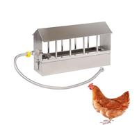 Bebedero Automático para Pollos, Dispensador de Agua para Palomas de Acero Inoxidable con Válvula de Flotador Fuente para Aves de Corral para Pollos Pato Ganso Paloma Codorniz