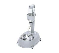 Bebedero automático portátil para mascotas, contenedor de alimentos, fuente de bebidas, cuencos para mascotas, color gris