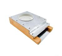Bebedero de abeja de madera natural con tapa de aluminio, dispensador de agua de abeja de madera que sirve como comedero de entrada de colmena, bebedero superior de colmena para estación de