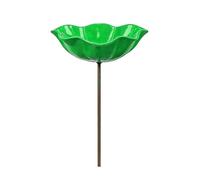 Bebedero de Abejas en Jardín Floral Metálico Resistente al Clima | Decoración Exterior para el Jardín para Baño de Mariposas, Colibríes, Pinzones, Cotorras Monje, Patio Trasero y