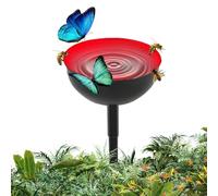 Bebedero de abejas para jardín, estación de riego de abejas para jardín | de baño para con estacas de metal,Estacas de de metal para decoración de al aire libre, s de para