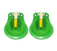 Bebedero de agua para cabras, 2 bebederos automáticos de granja para ganado, fuente de agua para bebederos de cabras, dispensador de bebida, equipo de alimentación F600 ml con válvula