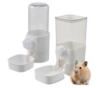 Bebedero de Agua para pájaros Fuente Transparente colgable antifugas | Bebedero Automático Jaula Accesorios Mascotas Periquito Pinzón Gallina Gato Hogar Apartamento Interior Exterior