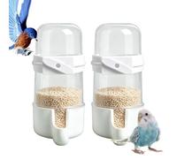 Bebedero De Pájaros,Cierre a presión 2 Piezas automático - Dispensador de Agua suspendido para Aves de compañía,para Periquitos Pequeños, Cacatúas, Agapornis, Conuros, Loros, Canarios,