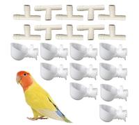 Bebedero de pollo, cuenco de alimentación antifugas, tazas de agua de aves de corral para pollos, polluelos, pájaros, conejos, corrales de transición para criar mascotas