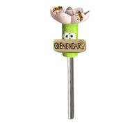 Bebedero decorativo de resina con forma de flor para bebedero de abejas y abejorros silvestres para exteriores, tallo, patio, césped y parterres