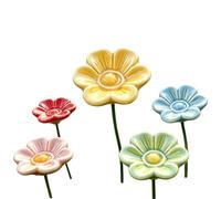 Bebedero Decorativo para Abejas de Jardín con Estaca y Decoración en Forma | Estación de Agua para Polinizadores Para , Balcón, Jardín, Sendero, Patio Interior, Patio, P