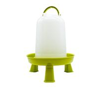 Bebedero Gallinas- Bebedero Aves de Corral Bío con Patas 10 L - Bebedero ecológico Fabricado en plástico de Origen Vegetal - Ideal para gallineros sostenibles