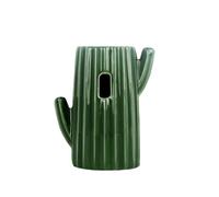 Bebedero Hamster con Soporte Cerámico,Soporte para Botella de Agua para Mascotas de Cerámica Ajustable con Diseño de Cactus Soporte Resistente para Botellas Pequeñas Seguro