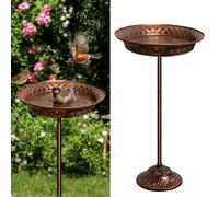 Bebedero Pajaros, Bañera para Pajaros, 70 x 27 cm, Comedero Pajaros Exterior, Comederos para Pajaros, Bird Feeder, Bañeras y Soportes Vintage, Exteriores, Jardín, Patio, Base Mejorada