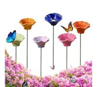 Bebedero para Abejas Exterior 6 Piezas Bebedero Polinizador de Flores | Cuenco de Agua de Cerámica para Polinizadores Jardineros, Propietarios, Patio, Césped, Jardín Trasero, Balcón, Escuela, Cent