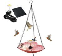 Bebedero para Aves de Jardín - Colgable con Forma Artística de Corazón de Amor - Fuente De Baño Para Pájaros Silvestres Exteriores - En Balcón Barandillas Terraza Pilares Patio Jardín Balcón Colibríes