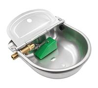 Bebedero para Caballos Automático de Acero Inoxidable, válvula de latón de 1/2 ",Cuenco para Beber con válvula de Flotador Ajustable para Caballo,Vaca, Cabra,Oveja Bebedero