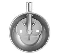 Bebedero para Cerdos de Acero Inoxidable, Cuenco de 15cm, Automático y Antigoteo - de Válvula Especial, Fácil Instalación, Ahorro de Agua