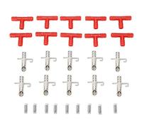 Bebedero para Conejos, Bebedero Conejos, Práctico con Conectores en T, Bebedero de Agua con tetina, Bebedero para Conejos, Rojo para Conejos, roedores