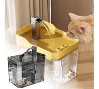 Bebedero para gatos Bebedero móvil silencioso de gran capacidad agua circulante agua potable perro mascota dispensador automático de agua KuW540 (C, 17 x 12,5 x 14 cm)