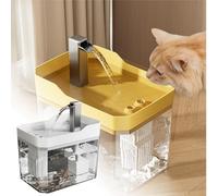 Bebedero para gatos Bebedero móvil silencioso de gran capacidad agua circulante agua potable perro mascota dispensador automático de agua KuW540 (B, 17 x 12,5 x 14 cm)