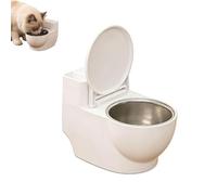 Bebedero para Gatos con Forma de Inodoro - Dispensador antiderrames de Pared Que satisface la obsesión, promueve la hidratación, Desmontable y fácil de Limpiar para Gatos y Perros pequeños (02#)