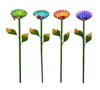 Bebedero para jardín con 4 postes decorativos de jardín | Estación de hidratación con cuencos para zonas exteriores, jardín, patio, césped, parterres, senderos y parques