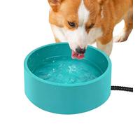 Bebedero para Mascotas | Recipiente Antideslizante con Calefacción Integrada 3.2 litros | Plato con Calefacción para Exterior - Mascotas Y Aves De Todos Los Tamaños, Uso En Interior Y Exterior