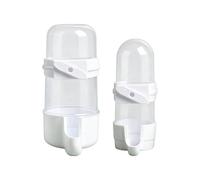 Bebedero para pájaros - 2 piezas con cierre a presión transparente, recipiente de agua automático colgante, pequeño comedero para mascotas | Práctico comedero de agua para pájaros, para