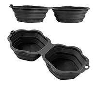 Bebedero Para Perros | Plegable Portátil De Patita Linda Para Alimentación | Comederos Y Bebederos Para Perros - Para razas pequeñas medianas grandes en hogar jardín cámping senderismo viajes excursio