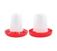 Bebedero para Pollos - Juego De Y Bebedero para Pollitos | Equipo Automático De Alimentación Ďe Aves Đe Corral por Gravedad, Kit Inicial D́e Criadora D̄e 2 Piezas | Suministros Dé Gallinero