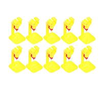 Bebedero para Pollos, Kit de Bebedero para Bricolaje con tetinas de Pollo de 10 Piezas, Vasos para bebederos para Pollos, Vasos para bebederos, Bebedero para Colgar, Brazo doblado