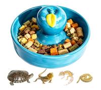 Bebedero Para Tortugas - Cuenco Alimentador Estable Antivuelco - Cuenco De Cerámica Para Reptiles - Para Lagartos, Tortugas, Camaleones, Cangrejos Ermitaños, Cangrejos, Serpientes, Ranas, Arañas, Viva